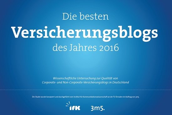 Deutschlands bester Versicherungsblog des Jahres 2016: helberg.info/blog Grafikquelle: 3m5 / ifk